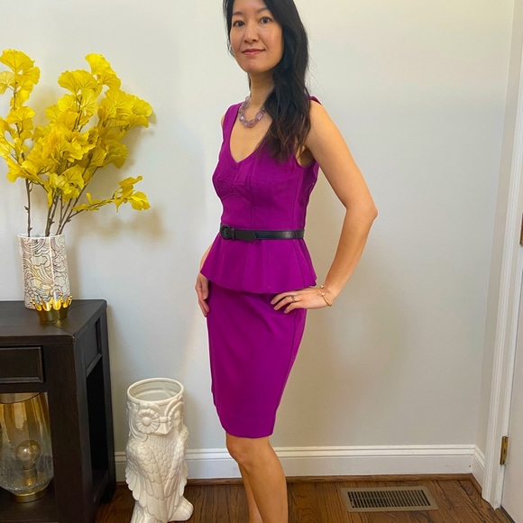 Nanette Lepore Dresses & Skirts - 🍓NWT 🍓Nanette Lepore purple peplum dress